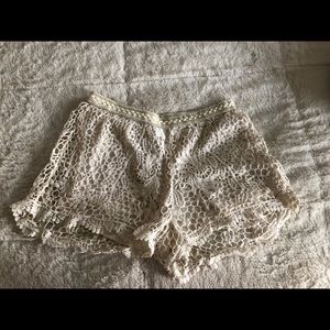 Crochet shorts